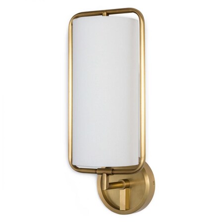Regina Andrew Geo Rectangle Sconce (Natural Brass) 15-1052NB